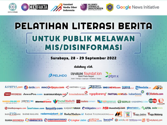 
Pagi Ini AMSI Jawa Timur Gelar Pelatihan Literasi Berita