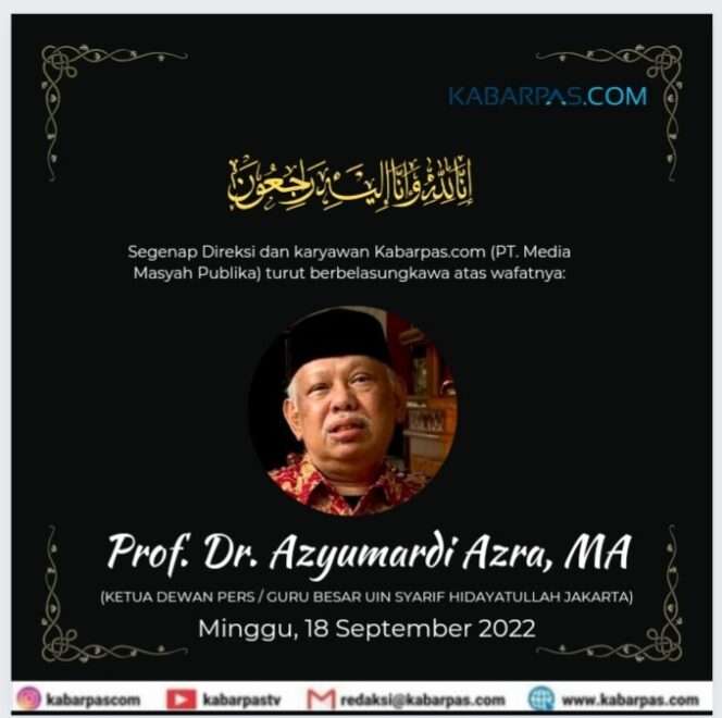 
Rektor UIN Jakarta: Profesor Azra Pendorong Transformasi PTKIN