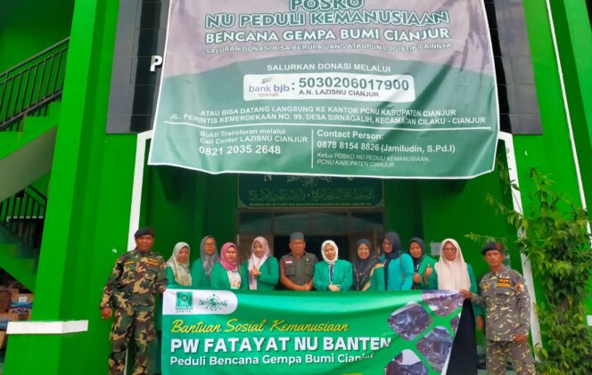 
PW Fatayat NU Banten dan PC Fatayat Kota Tangerang Beri Bantuan untuk Korban Gempa Cianjur