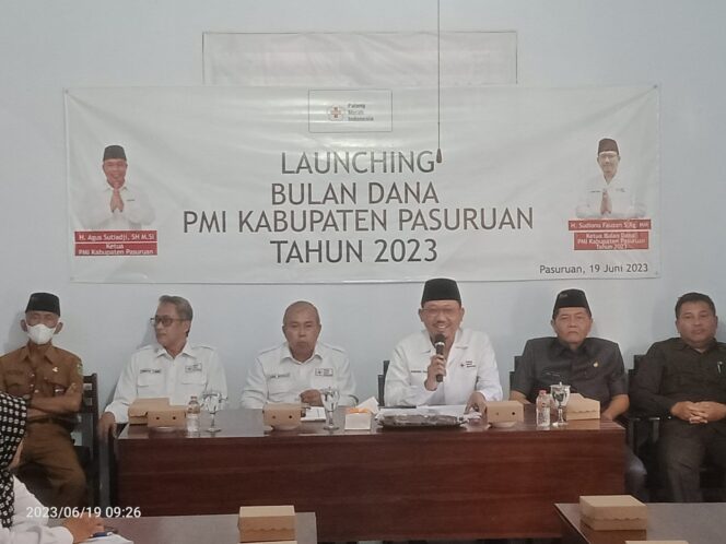 
Launching Bulan Dana, PMI Kabupaten Pasuruan Targetkan Rp 500 Juta