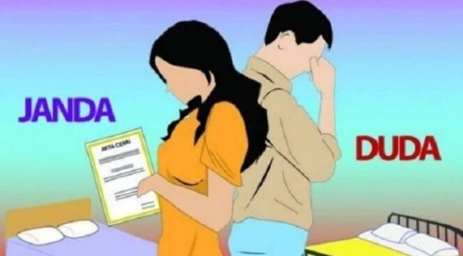 
Ilustrasi foto janda dan duda. Bay / Kabarpas.com.