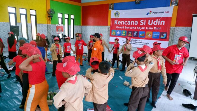 
Pertagas Beri Pelatihan Mitigasi Bencana Alam untuk Anak-anak