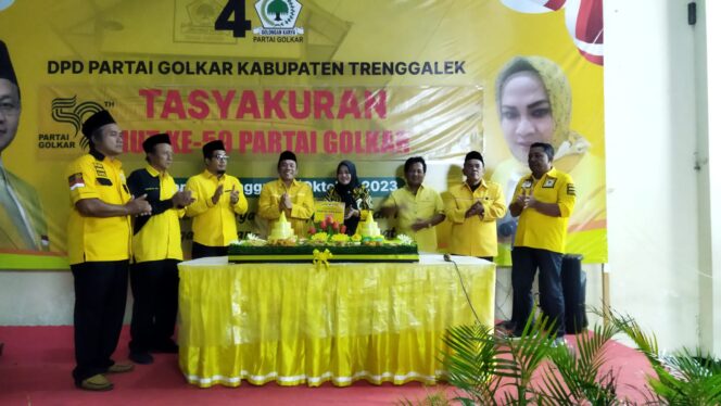 
Sambut HUT ke-59, Golkar Trenggalek Gelar Tasyakuran