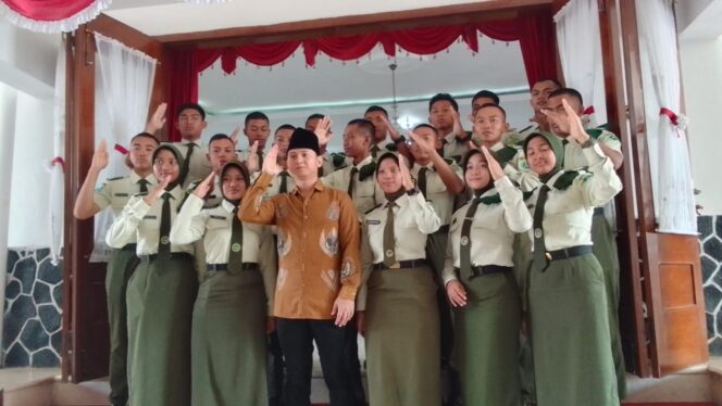 
Bupati Trenggalek Mas Ipin Terima Kunjungan SMN 5 Taruna Brawijaya Jatim