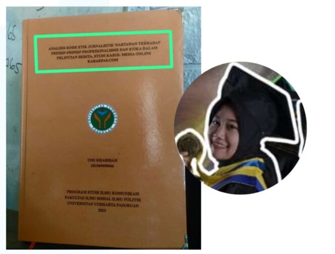 
Angkat Skripsi tentang Kode Etik Jurnalis di Kabarpas, Mahasiswi Yudharta Rela Mondar-mandir Mojokerto – Pasuruan 