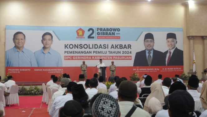 
DPC Gerindra Kabupaten Pasuruan Siap Menangkan Prabowo – Gibran di Pilpres 2024