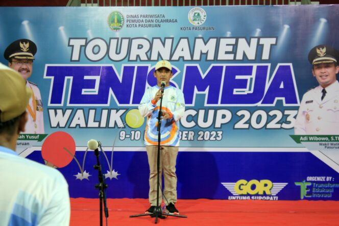 
Buka Tournamet Tenis Meja Wali Kota Cup Tahun 2023, Ini Pesan Mas Adi 