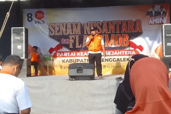 
PKS Trenggalek Gelar Flashmob dan Senam Nusantara, Kampanyekan Anies Presiden