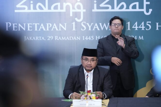 
Pemerintah Tetapkan 1 Syawal 1445 H Jatuh pada 10 April 2024