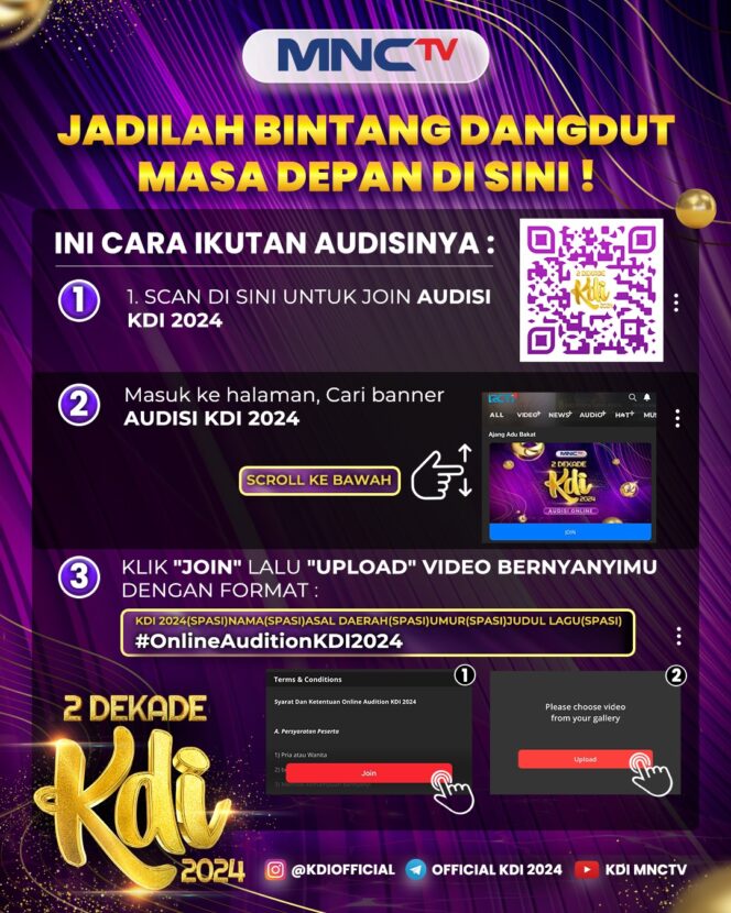 
Mau Menjadi Bintang Dangdut di Indonesia ? Segera Daftarkan Dirimu Ikuti Audisi Online KDI 2024