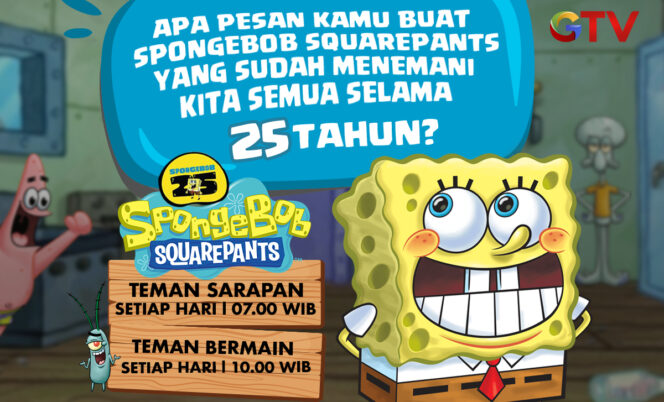 
GTV Rayakan Debut Spongebob ke-25 dengan Episode Makin Seru!