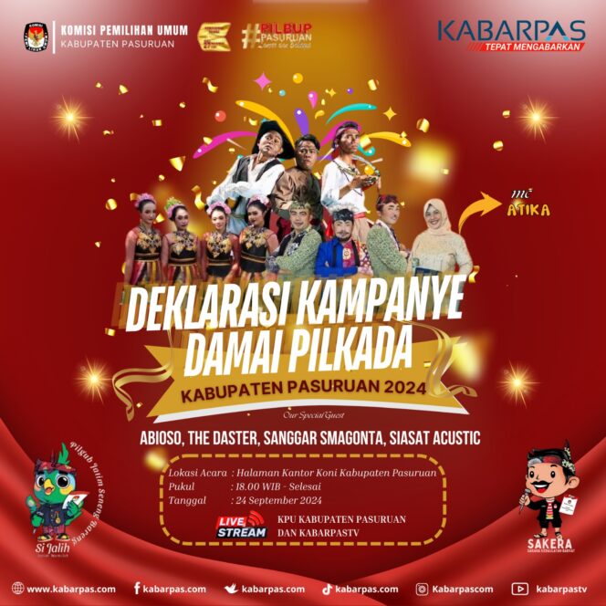 
LIVE!! Deklarasi Kampanye Damai Pilkada Kabupaten Pasuruan 2024