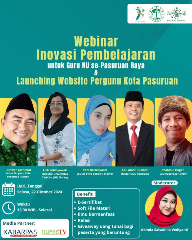 
Peringati HSN 2024, PC Pergunu Kota Pasuruan Gelar Webinar hingga Launching Website