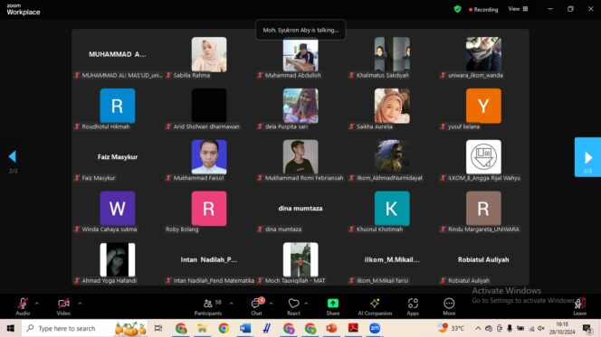 
Lewat Webinar Sumpah Pemuda,  Mahasiswa Lintas Kampus Siap Bersinergi dan Berdedikasi untuk NKRI