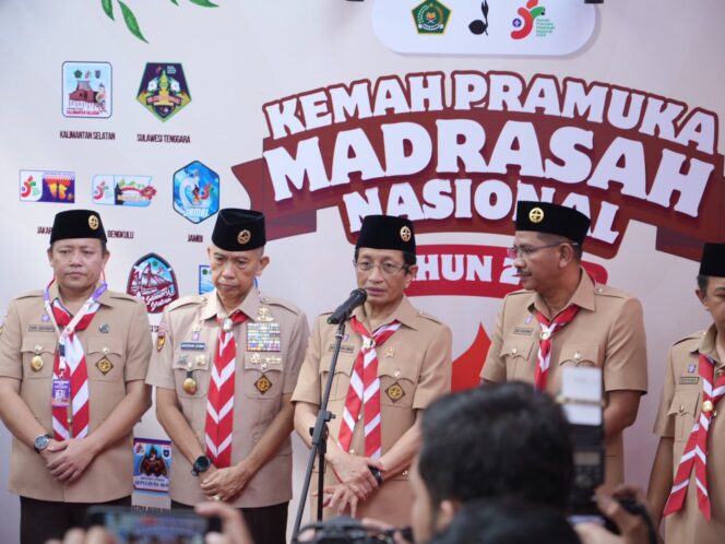 
iapkan Generasi Adaptif dan Kreatif, Menag akan Kembangkan Gerakan Kepramukaan Madrasah