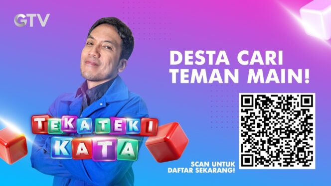 
Desta Cari Teman Main di Program Baru Teka Teki Kata GTV