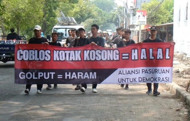 
Jelang Masa Tenang, Relawan Kotak Kosong: Ingat Jangan Golput!