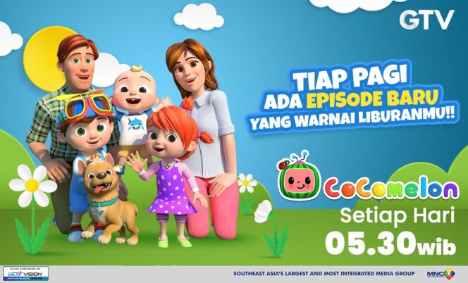 
Ajak Si Kecil Bernyanyi Sambil Belajar Setiap Pagi bareng Cocomelon GTV!