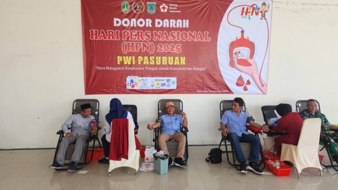 
PWI Pasuruan Raya Gelar Donor Darah 