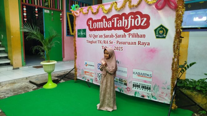 
Ratusan Peserta Ramaikan Lomba Tahfidz Al-Qur’an tingkat TK/RA Se-Pasuruan Raya