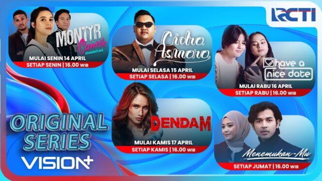 
Original Series Vision+ Hadir di RCTI: 5 Kisah Seru Tiap Sore, Mulai 10 April!