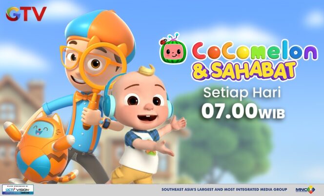 
Bikin Pagi Si Kecil Lebih Seru Bareng Cocomelon & Sahabat di GTV