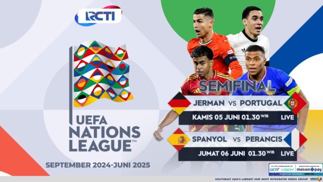 
Empat Raksasa Eropa Berebut Tahta: Drama Semifinal UEFA Nations League 2025, Tonton di RCTI