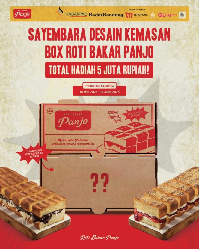 
Enam Tahun Bersama Roti Bakar Panjo,  Gelar Sayembara Desain Kemasan Berhadiah Total Rp 5 Juta