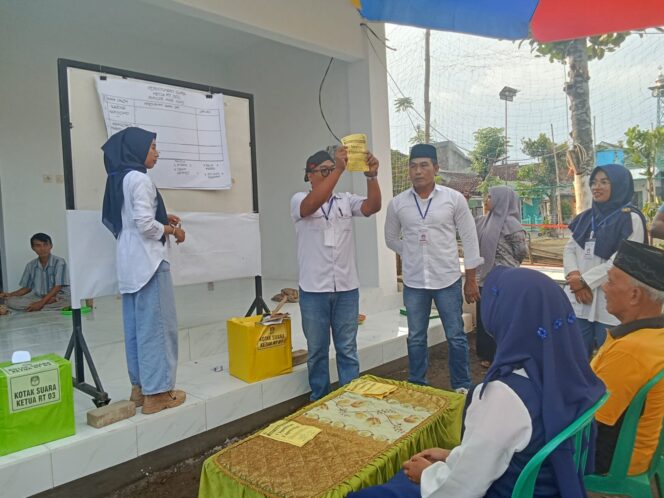 
Dijalankan Demokratis dan Transparan, Proses Pemilihan RT RW di Tanggul Kulon Persis Pemilu