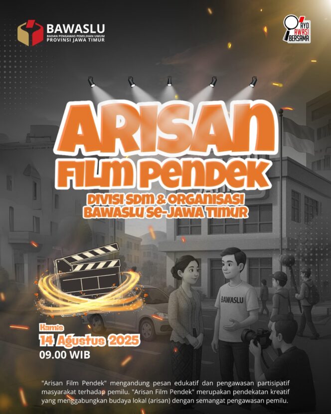 
Bawaslu Jatim Edukasi Pemilu Lewat Arisan Film Pendek