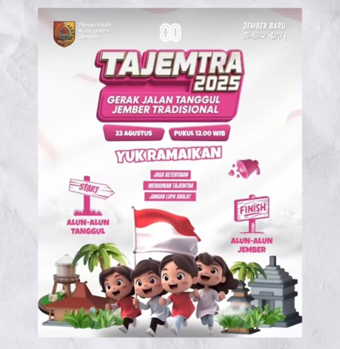 
Gerak Jalan Tajem 2025 Libatkan 15 Ribu Peserta Dalam dan Luar