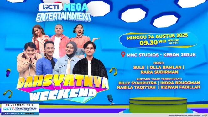 
Semakin Dahsyat di Dahsyatnya Weekend Spesial Selebrasi Spektakuler RCTI 36