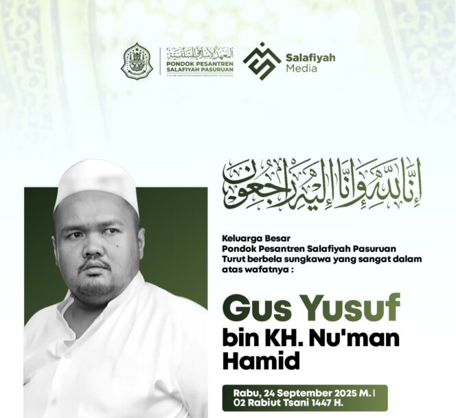 
Kabar Duka, Cucu Mbah Hamid Pasuruan, Gus Yusuf bin KH. Nu’man Wafat