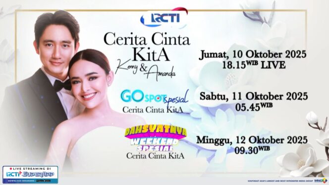 
Dari Layar Drama ke Pelaminan Nyata: Cinta Kenny Austin & Amanda Manopo Disiarkan LIVE di RCTI