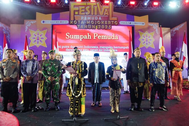 
Puncak Peringatan Hari Sumpah Pemuda di Kota Mojokerto Berlangsung Meriah