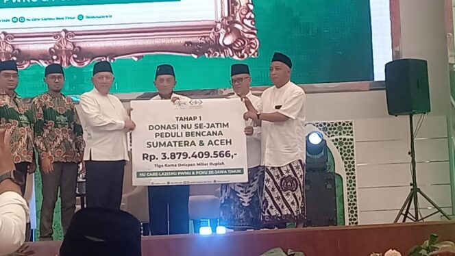 
Warga NU Jatim Bantu Rp3,8 Miliar untuk Penyintas Bencana Aceh-Sumatera