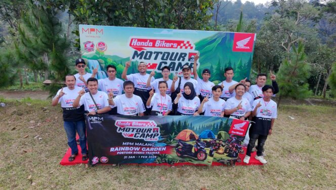 
50 Bikers Honda Area Malang Ramaikan Honda Bikers Motour Camp 2026 di Trawas