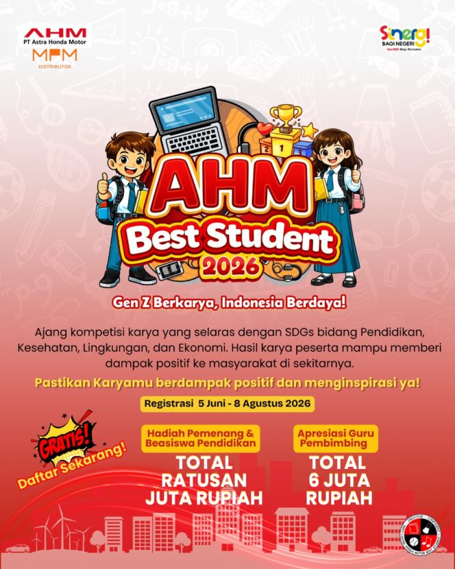 
AHM Best Student 2026 Ajak Pelajar Jatim & NTT Berinovasi untuk Negeri