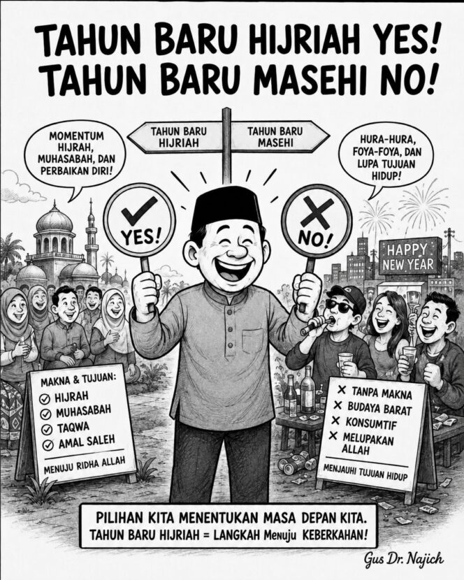
Tahun Baru Hijriah Yes, Tahun Baru Masehi No!