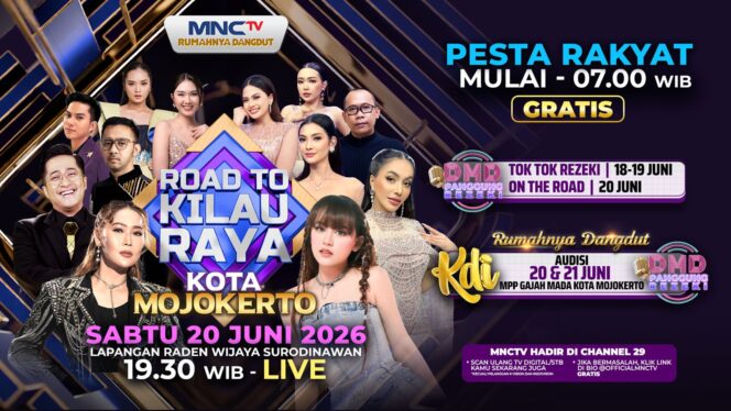 
Road to Kilau Raya Mojokerto MNCTV Hadir Meriahkan Hari Jadi ke-108