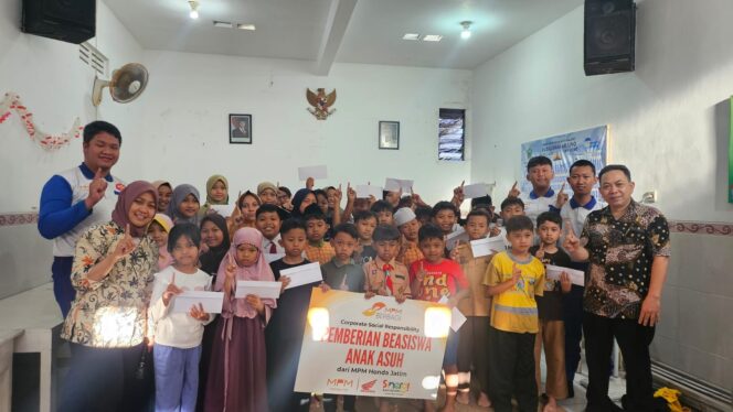 
MPM Honda Jatim Kembali Berikan Beasiswa bagi Anak Asuh Berprestasi di Malang