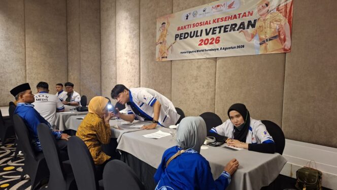 
MPM Honda Jatim Bersama YBSI Berikan Pemeriksaan dan Pengobatan Gratis bagi 100 Veteran LVRI