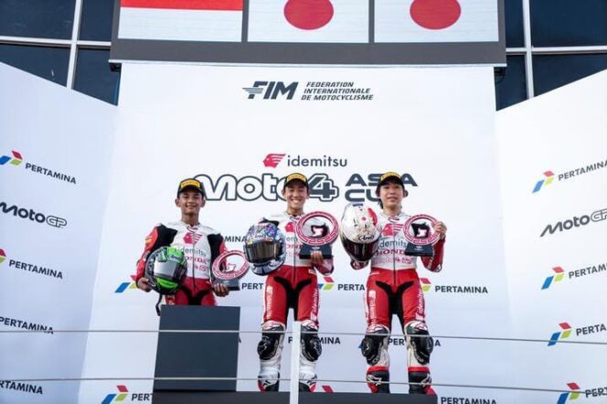 
Bintang Pranata Raih Podium Kedua Race Pertama Idemitsu Moto4 Asia Cup Mandalika